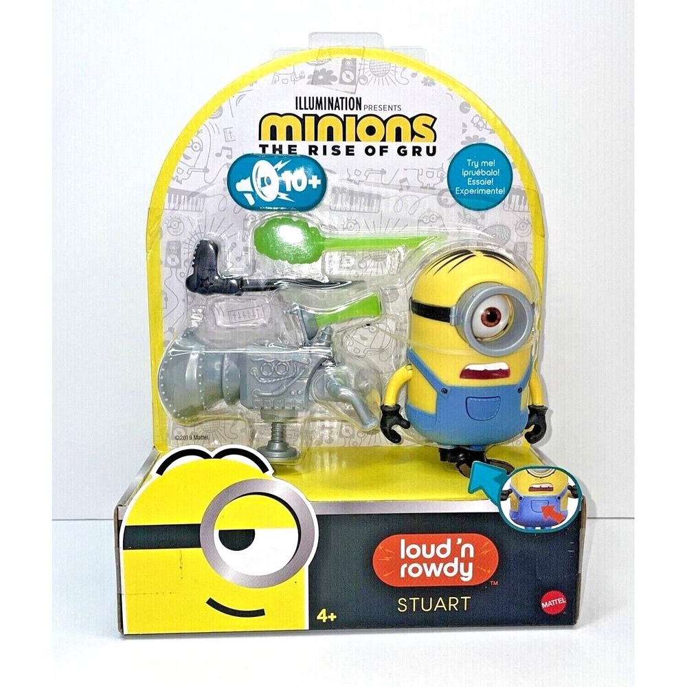 Minions 2 The Rise of Gru Loud N Rowdy Figure Childs Toy STUART